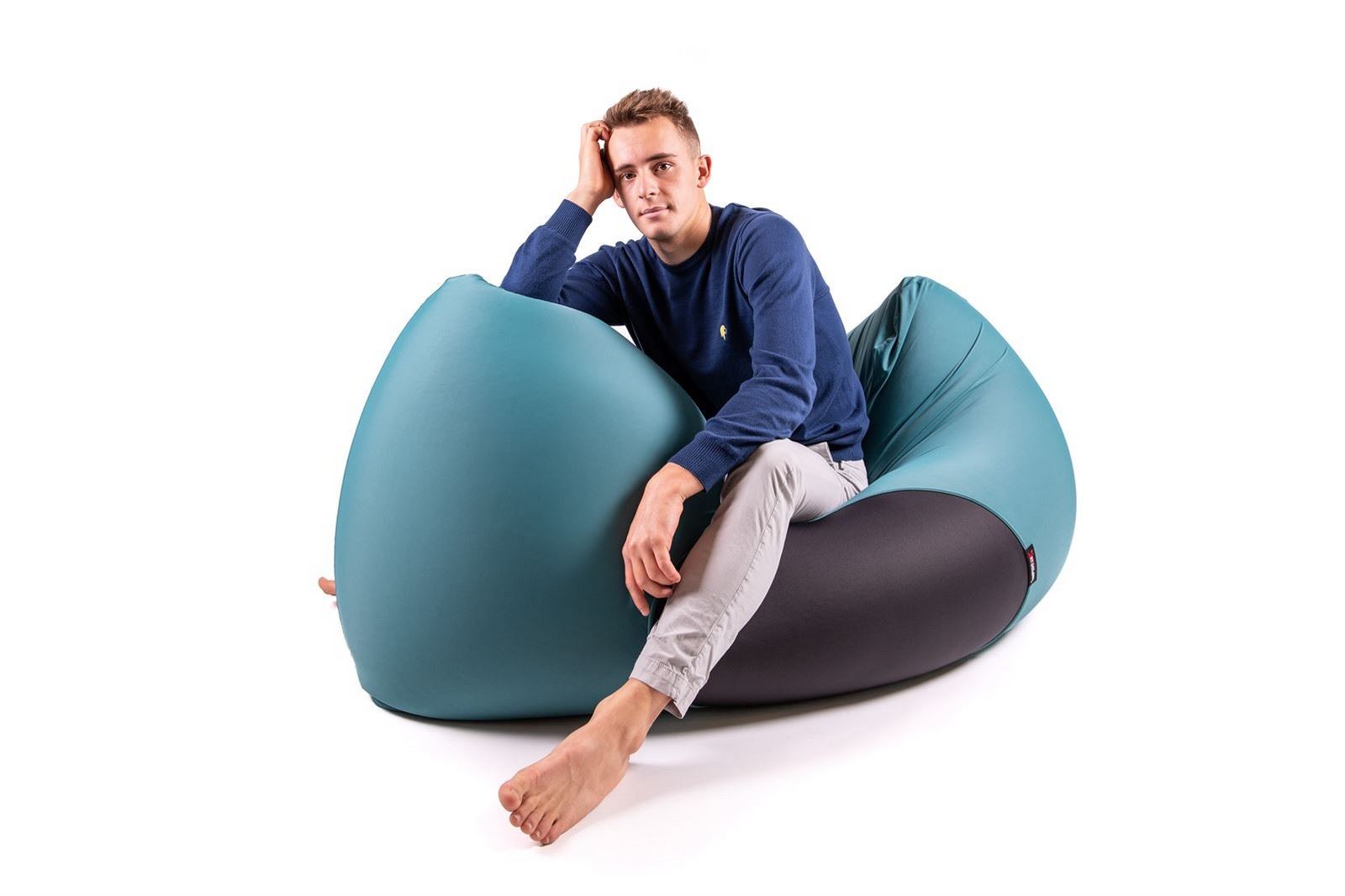 HORLSKI Grandi pouf per interni ed esterni, per adulti, impermeabili, a